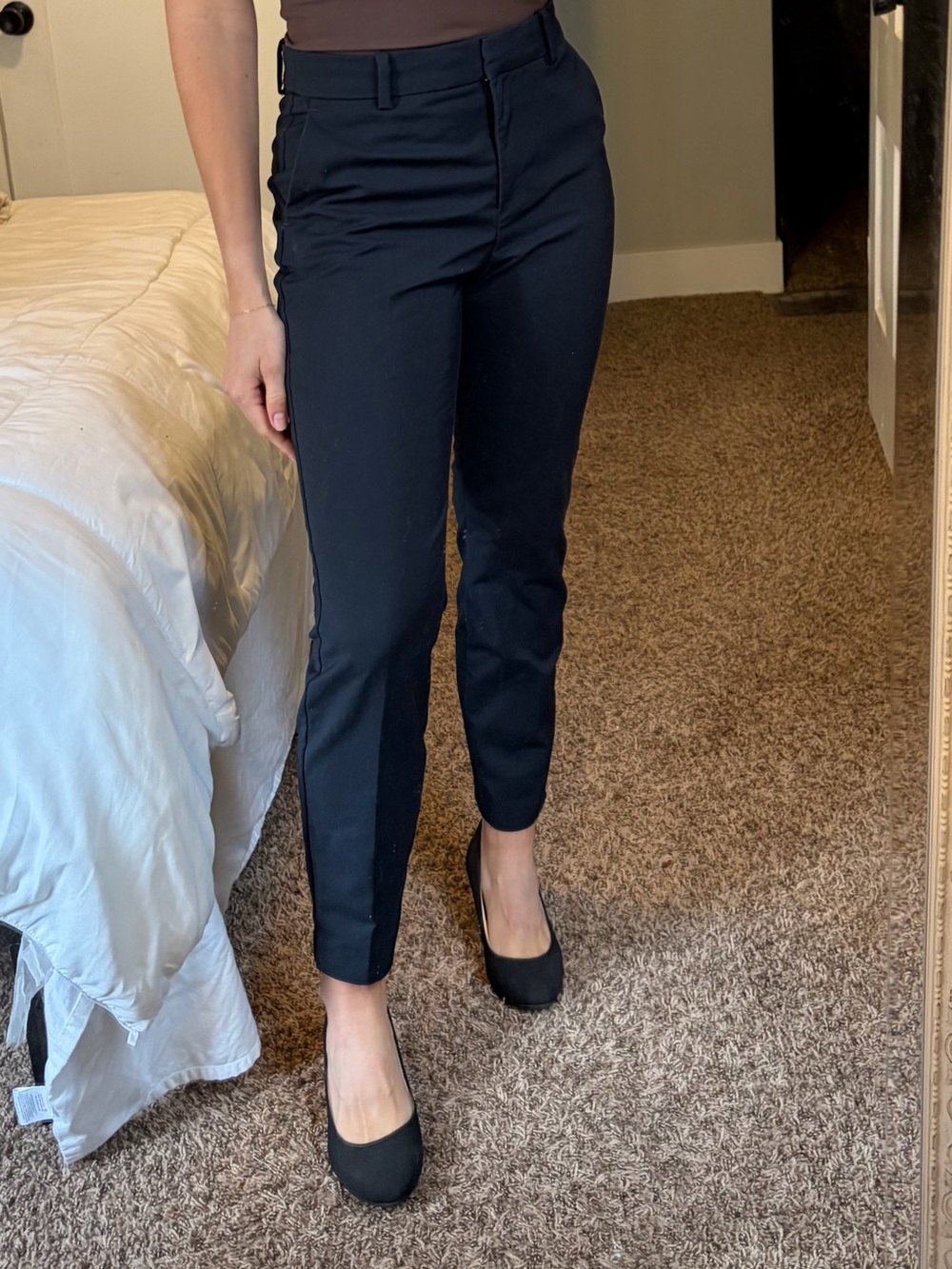 H&M Black High-Waist Dress Pants